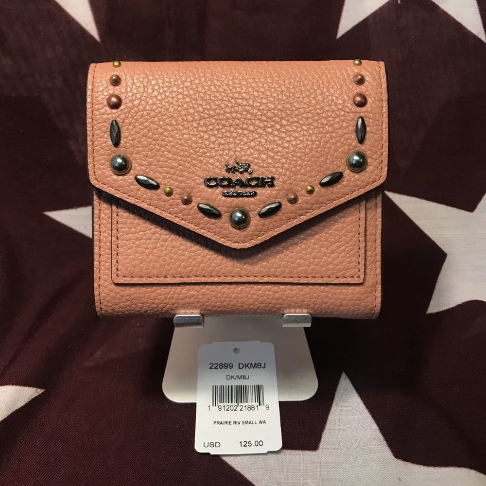 COACH Small Wallet With Prairie Rivets 22899